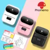 Skrivare Phomemo M110 Label Printer Portable Mini Wireless Thermal Label Maker Phomemo Printer för Labeling Office + 1 Roll Label Paper