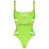 Maillots de bain pour femmes 2023 nouvelles femmes 1 pièce maillot de bain évider maillot de bain dames Sexy découpe maillots de bain couleur unie coupe haute maillots de bain vêtements de plage Ins J230603