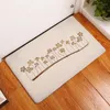 Carpets Home Decoration Digital Printed Flannel Floor Mat Door Plant Flower Printing Kitchen Bathroom Absorbent Non-slip Carpet