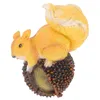 Garden Decorations Simulation Squirrel Sculpture Figurine Adornment Animal Decor