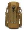 Draagbare Waterfles Carrier Cover Bag Case Tactical Army Kettle Pouch Houder Met Schouderriem Outdoor fietsen kamperen moet packs Tool