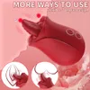 AAV G-Spot Tongue Slicking Vibrator Rose Adult för Woman Clitoral Nipple Stimulator med 10 vibrerande lägen