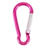 65mm Lar Carabiner Hooks Outdoor Sports Camping Snap Clip Hook Keychains vandring Aluminium Metall Rostfritt stål Vandring Multifunktionsklipp