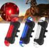 Cycling 5 LED USB Rechargeable mountain Bike Tail Warning Light Rear Safety Lamp Cycling Bicycle Reflector lights 4 Mode taillight7740830