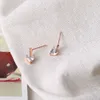 Charm Love Heart Drop Earrings For Women Red Clear Romantic Accession Present Girls Fashion Jewelry R230603