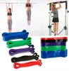 Bandas de resistência de treinamento de força muscular de borracha banda de tensão de ioga Cinto de resistência de anel para mulheres, homens, exercícios de fitness, bandas de pilates 5 pçs/conjunto Alkingline