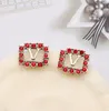Elegant Designer Brand Earrings Letters Earrings 18K Gold Plated Fashion Women Wedding Party Jewelry Accessories 20style