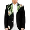 Mäns kostymer Stöd Design Herrens Casual Samoa kostym Jacka Klassisk enkelbröstrocktrendkläder