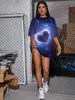 Vrouwen T-shirts Geluk Pruim Liefde Shirt Vrouwen Stellen Zomer Galaxy T-shirts 3d Dameskleding Mode Sexy Plus Size Hoge Kwaliteit