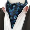 Bow Ties Gentleman Style Large Pattern Polyester Jacquard Men's Scarf Vintage Tie Business Casual Men Trendy Cravat