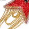 Sexigt 1 par strass Nippel Cover Återanvändbar kedje Tassel Nippel Pasties Protector Silicone Bh Pads Bröstklistermärken Tillbehör L230523