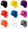 Silicone Waterproof Swimming Caps Protect Ears Long Hair water Sports Swim Pool Diving waterproof Hat Swimming Cap Adults Men Women wholesale