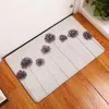 Dywany Dekoracja domu cyfrowe drukowane flanelowe mata podłogowe rośliny kwiat drukowania kuchni pochłania łazienka bez poślizgu dywan