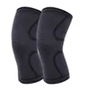 Ginocchiere antiscivolo in silicone per sport di moda a 6 taglie maglia elastci supporto per le gambe a compressione manica per uomo donna adolescente ciclismo fitness all'aperto