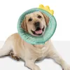 Mène le cône de chien doux conique de chat confortable collier élisabéthain pour chiens chats dinosaures cols ajustés de colliers pour petits animaux de compagnie moyens moyens