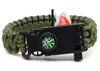 Outdoor-Survival-Armband mit Angelhaken, Köderpfeife, Flaschenöffner, Unisex, Herren und Damen, Paracord-Armband, Fallschirmschnur, Camping-Armband