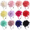 Accessoires de cheveux bonbons couleur unie fleur bandeaux bandeaux pour filles nouveau cerceau à la main chapeaux enfants bandes