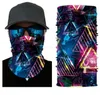 Bandana stampata multifunzionale Sciarpe magiche senza cuciture Buffe Balaclava Maschere per il viso Outdoor Antipolvere Ciclismo Corsa Escursionismo Scaldacollo Ghetta Sweatband