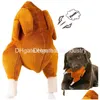 Dog Toys Tuggar Plush Toy Squeaky fylld för tristess Stimating Play Chew Resistant Safe and Nontoxic Delicious Turkey Dhwib