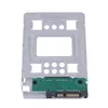 Adapters 2.5" Ssd Sas To 3.5" Sata SSD HDD Adapter tray Hard Disk Drive Tray Metal Mounting Adapter Bracket For PC Hard Drive Enclosure