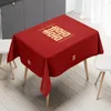 Table Cloth Chinese Style Red Wedding Tablecloth 140 180cm Ployster Classic Ancient Dining Decorations For Party Event