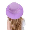 Haaraccessoires Kinderen Mesh Emmer Hoeden Nieuwe Zomer Effen Kleur Zonnehoed Voor Baby Jongens Meisjes Katoen Zonnescherm Outdoor Strand vissen Caps