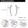 Boucles d'Oreilles Clou Chic Bijoux Argent Fille 925 Sterling Zircon Incrusté Corail Non Allergique Boucle d'Oreille