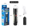 High Power Tactical ficklampa Multifunktion Led Torch Cob Light utomhusreparationsljus med den nedre magneten Alkingline