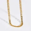 MICCI Wholesale Custom Tarnish Free Jewelry 14K 18K Gold Plated Filled Stainless Steel 8mm Thick NK Figaro Link Chain Necklace