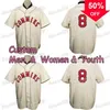 Xflsp GlaMitNess personnalisé Decatur Commies 1928 Accueil Jersey Hommes Femmes Jeunesse Baseball Maillots Double Couture