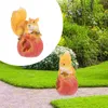 Garden Decorations Simulation Squirrel Sculpture Figurine Adornment Animal Decor