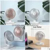 Usb Gadgets Mini Fan Portable Dc 5V Rechargeable Strong Wind Small Table Silent Noiseless Oscillating Desktop Cooling Drop Delivery Dhac4