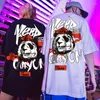 T-shirt T-shirt z krótkim rękawem z krótkim rękawem Bawełniany duży rozmiar 7xl Hip Hop Loose Shirt Streetwear Extended Tops Men Ubranie 50s