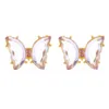 Stud Iparam Fashion Animal Women's Korean Cute Crystal Butterfly Earrings for Girls 'Wedding Jewelry Trends Gifts G230602