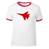 Herren-T-Shirts, klassischer Warplane-Druck, Erwachsenen-Shirt, Raglanärmel, Baumwolle, Herren-T-Shirts, T-Shirt-Oberteile