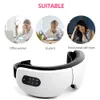 Masseur oculaire électrique sans fil Smart Eye Massager avec musique Bluetooth Instrument de soins oculaires Soulage la fatigue Compres Chauffage Vibration Masse 230602