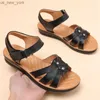 WOIZGIC Dames Dames Moeder Echt Lederen Sandalen Plateauzolen Antislip Zomer Koel Strand Haak Lus Plus Maat 42 43 L230518