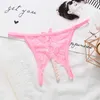 Briefs Panties M XL Plus Size Lace Panties Women Sexy Transparent Underwear Pearl Massage Culotte Femme Open Crotch Thongs Gstrings For Sex J2305