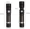 portable mini T6 flashlight torch outdoor camping hiking emergency flashlighs lights with pen clip bike cycling usb zoom lamp wholesale