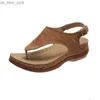 2023 nuove donne di estate sandali con cinturino appartamenti da donna open toe scarpe casual solide zeppe roma sandali infradito scarpe da donna sexy L230518