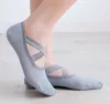 Пилатесы йога носки для женского силиконового антискидного дната хлопковидная дышащая кросс-повязка на носке без спины.