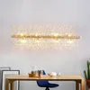 Chandeliers Led Art Chandelier Lamp Pendat Light Nordic Luxury Designer Creative Restaurant Window Crystal Strip Exhibition Hall Bar