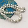 CHOKER ELEISPL GIOIETÀ 17 "9-10 mm Near Round White Freshwater Pearl Necklace #22000485-23