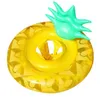 Kid Uppblåsbar ananas Swim Ring Baby Water Sports Pool Float PVC Air Catoon Fruit floats Madrass Spädbarn Swimming Circle Kids Sitsringar Tubes Lifebuoy