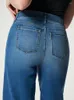 Jeans femme jambe large femme Stretch taille moyenne Denim pantalon dames été pleine longueur pantalon décontracté ample pantalons Mujer