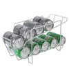 Hooks Rails Double Layer Storage Hans Rack Beverage Soda Coke Beer Can Dispenser Holder Bergerator Brucked Organizer Switcizer Shelizer 230603