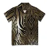 Chemises décontractées pour hommes chemise imprimée tigre classique fourrure animale plage ample hawaïen Harajuku Blouses à manches courtes graphique hauts surdimensionnés