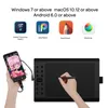 Таблетки таблетки Gaomon M106K Pro 10 '' Графический рисунок планшет с 8192 уровнями, поддерживаемым наклоном батареи, искусство стилус для Windows/Mac/Android OS