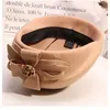 Chapéus de aba larga chapéus de balde de lã vintage quente de inverno feminino boina gorro de artista francês boné para doce presente de menina chapéus de inverno e outono 230602