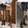 Kadın Taytlar 80G 220g 300g Kalınlaştırılmış Külotlu Çekme Sahte Şeffaf Cilt Kış Taytları Plus Kadife Kalın Çorap Pantolon Sıcak Çıplak Bacaklar Yün Pantolon